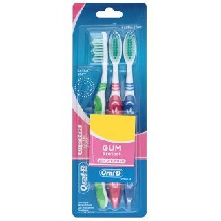 Oral B Gum Protect toothbrush packs of 3 pcs