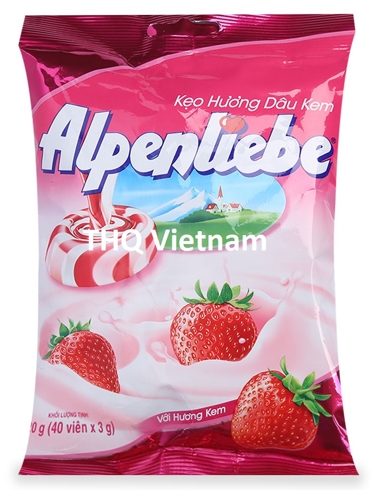 Alpenliebe cream strawberry 120 gram/candy wholesale