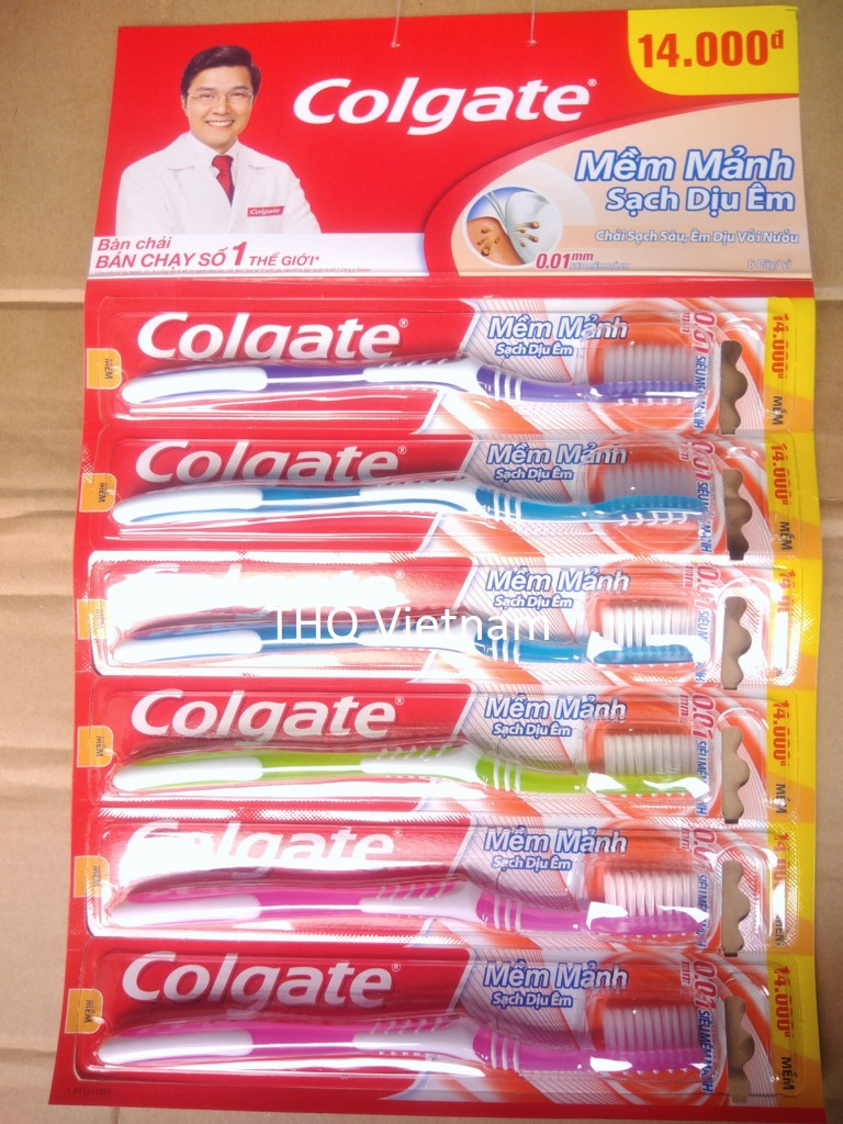 Colgate Toothbrush Gentle Clean 6 pcs/hanger