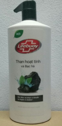 Lifebuoy Shower Gel Activated Carbon and Mint  850gr x 12btls