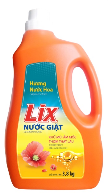 Lix Perfume Liquid Detergent 3,8kg 