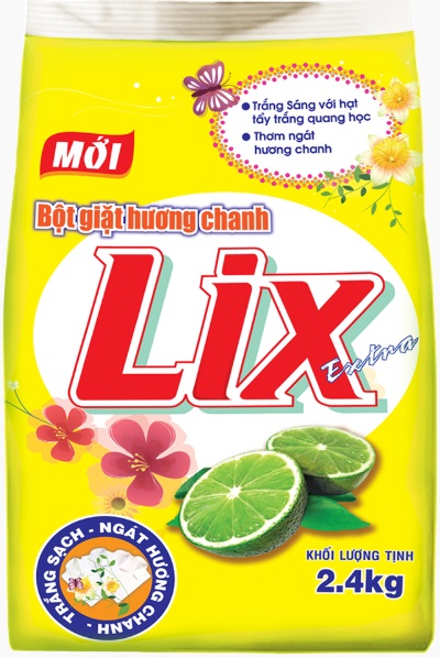 Lix Extra Lemon Detergent Powder 2,4kg