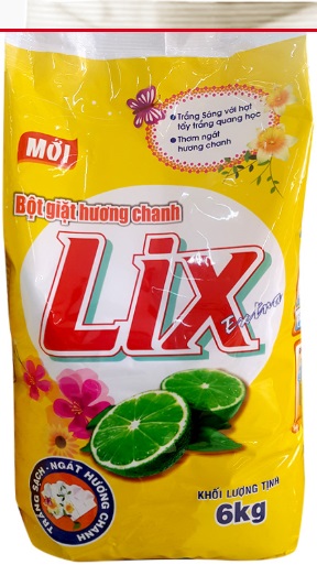 Lix Extra Lemon Detergent Powder 6kg