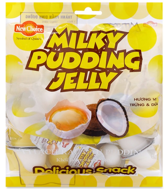 Jelly New Choice Pudding Eggs & Coconut Flavour 240gr