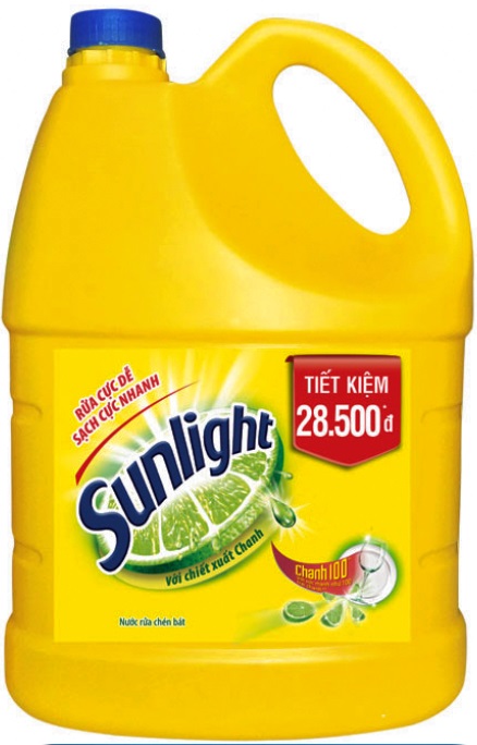 Sunlight Dishwashing Lemon 3,8kg x 3 Btls 