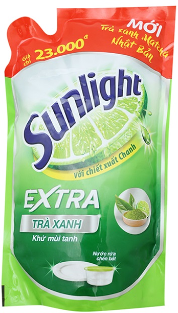 Sunlight dish washing green tea 750grx 18 Bags