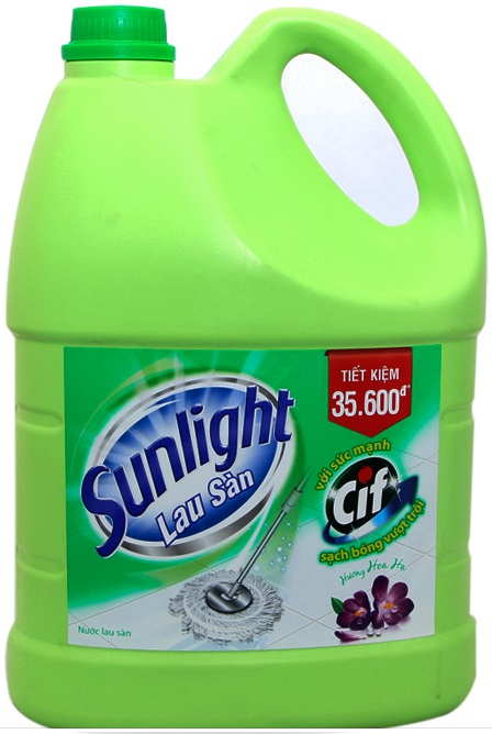 Sunlight Cif Floor Cleaner Flower Fragrance 3,8Kg x 3 Btls