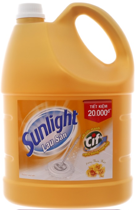 Sunlight Cif Floor Cleaner Floral Fragrance 3,8Kg x 3 Btls