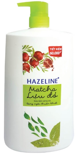 Hazeline Shower Gel Matcha Pomegranate 1,2kg x 6 Btls