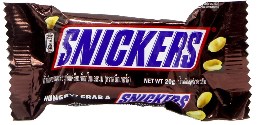 Chocolate Candy Snickers Single Bar 20gr