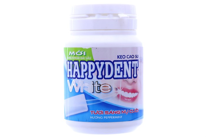 Happydent White chewing gum 6 jars x 56 gram