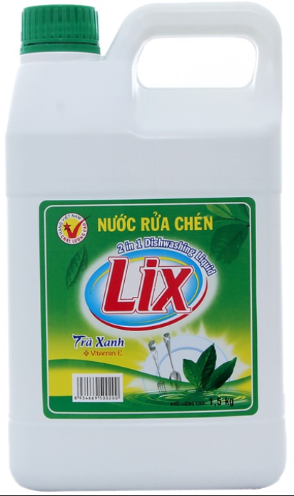Lix Dishwashing Liquid Green Tea 1,5kg