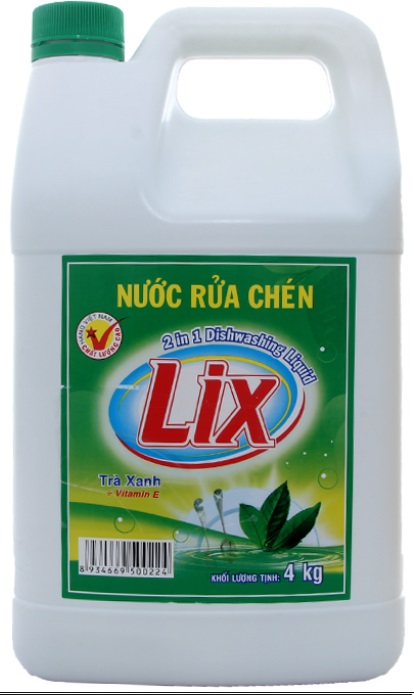 Lix Dishwashing Liquid Green Tea 4kg