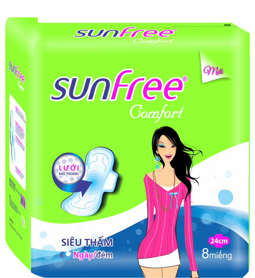 Sunfree sanitary napkin