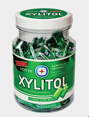 Lotte Gum Xylitol LimeMint Jar 290gr