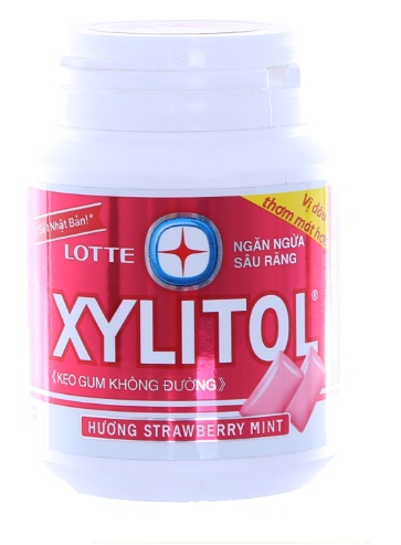 Lotte Gum Xylitol Strawberry Handy 58gr