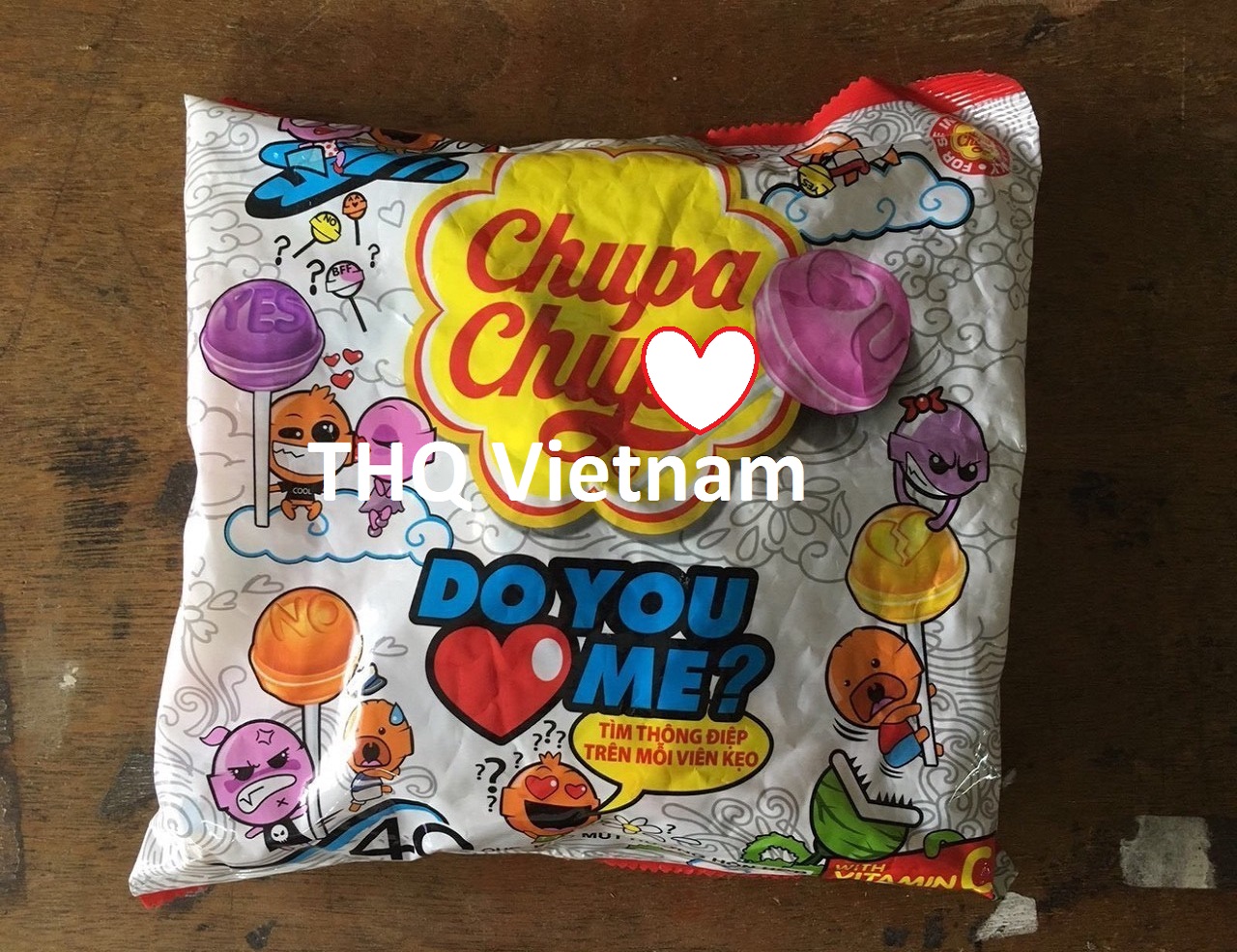 Chupa Chups vitamin c lollipop Do U love me 400g x 22 packs