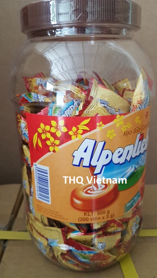 Alpenliebe Caramel milk candy 600GR in Jar