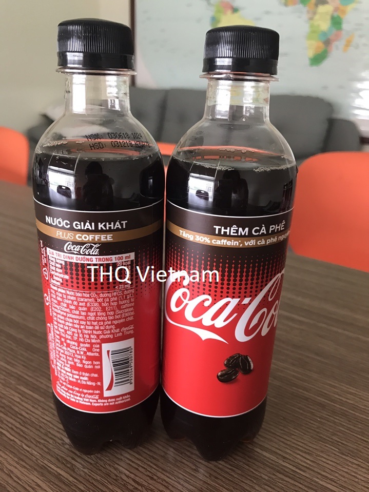 Coca Cola Carbonated drink Plus Coffee 390ml - Btls