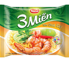 Reeva Instant Noodle(Hot & Sour Shrimp)  65gr x 30 packs