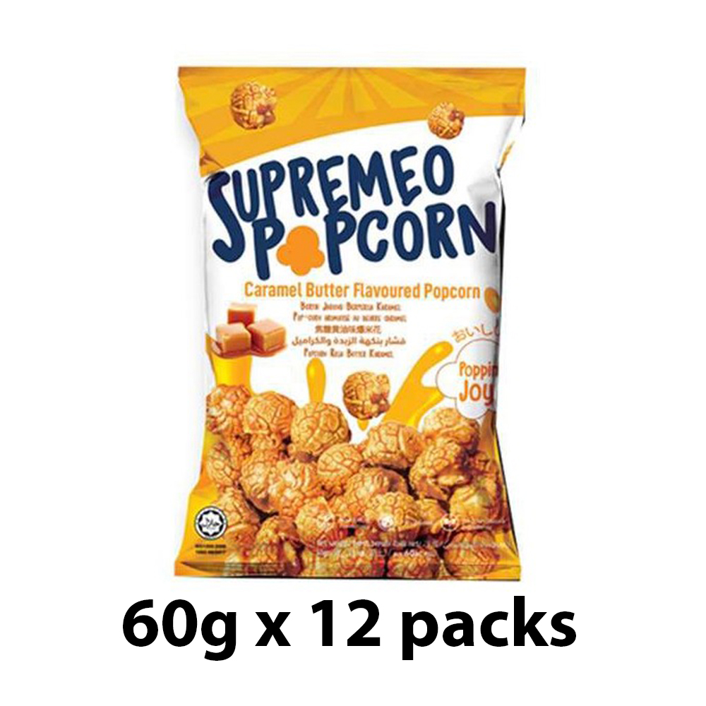 Supremeo Popcorn - Caramel Butter 60g x 12