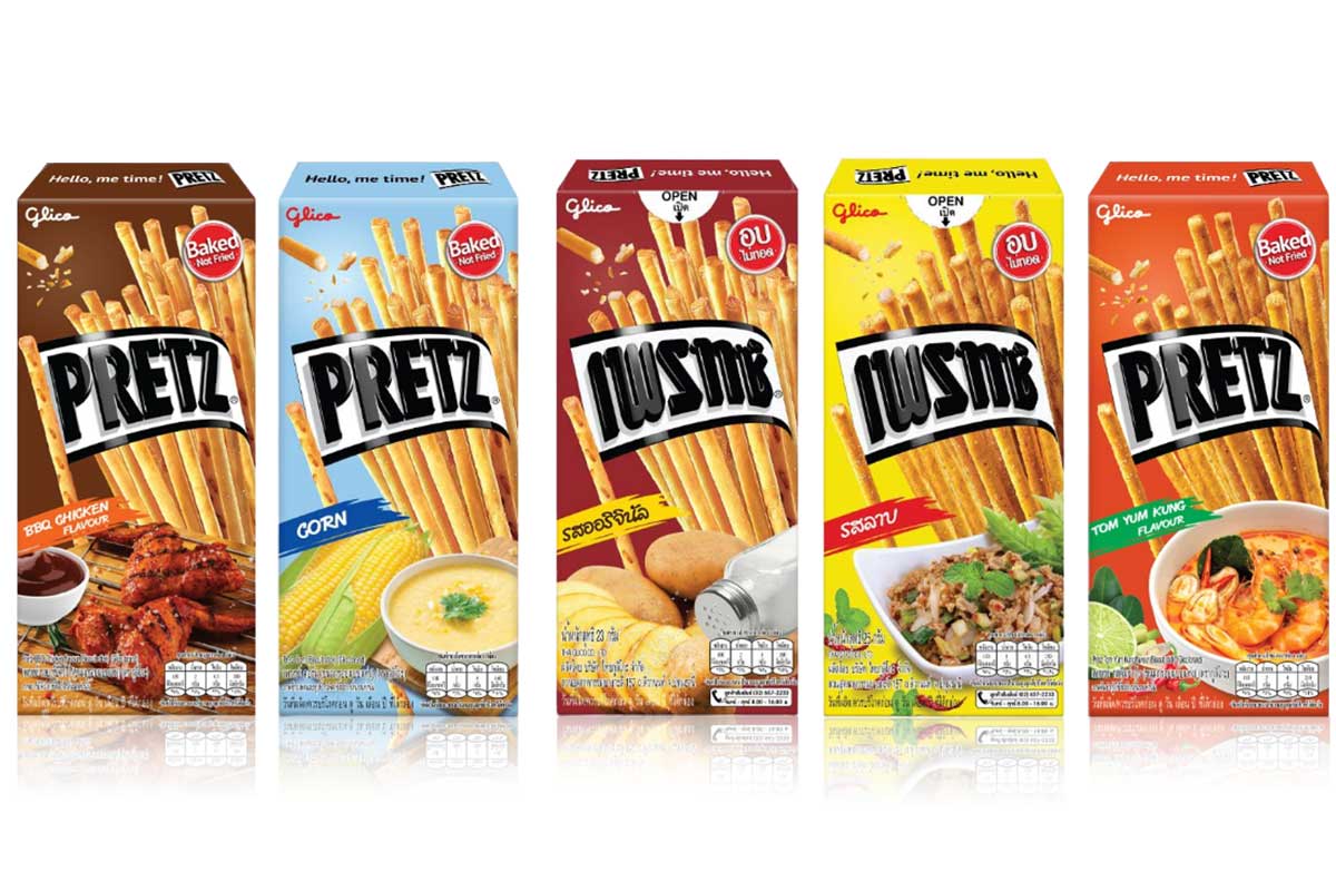 GLICO PRETZ, Biscuit Stick with Infused Flavor