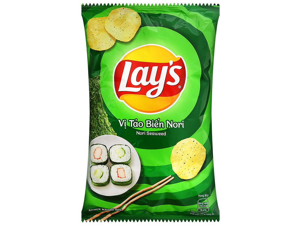 Lay'S Potato Chips Snack Nori Seaweed 90g