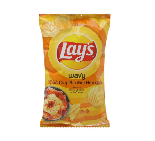 Lay'S Chips Snack  cheese spicy chicken flavour