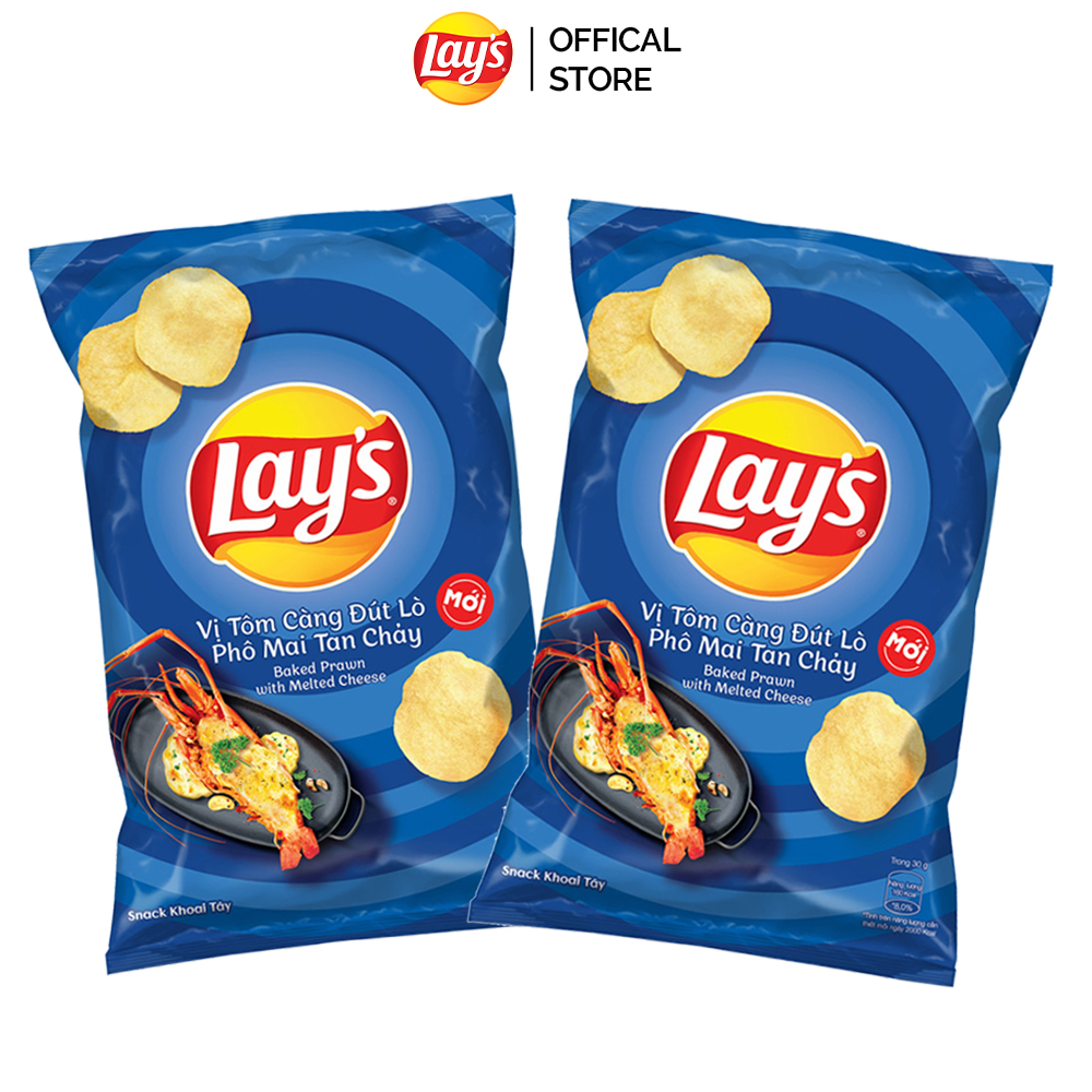 Lay's Barked Prawn with Melted Cheese 90gr