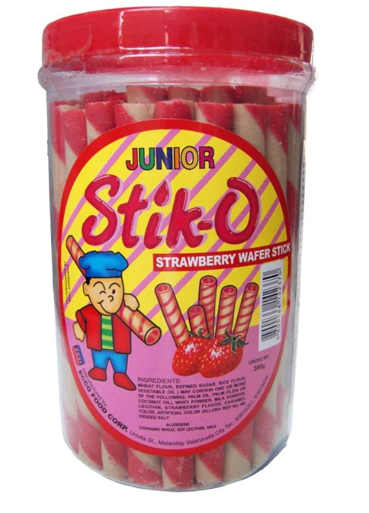 Nissin Stick-O Strawberry Wafer Snacks 380g