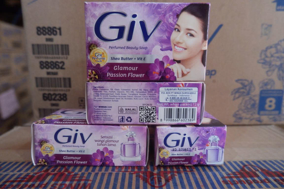 Giv BAR SOAP 76gr x 72  passion flower