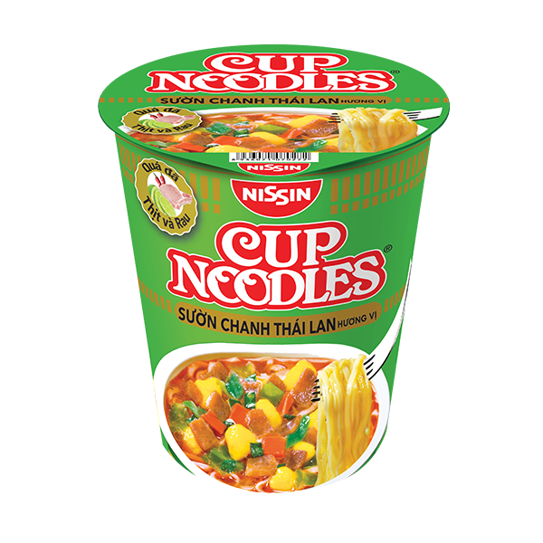 NISSIN Cup Noodles Thai Lime Pork Ribs flavour (74gr)