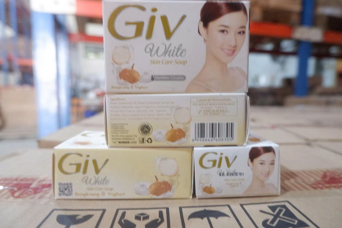 Giv BAR SOAP 76gr x 72  WHITE SKINCARE