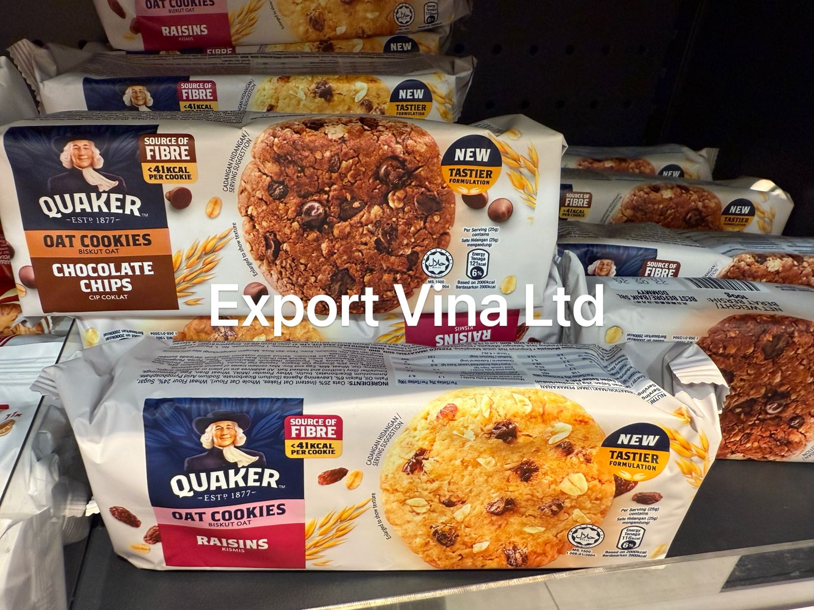 Quaker Oat Cookies Biskut Chocolate Chips 100gr