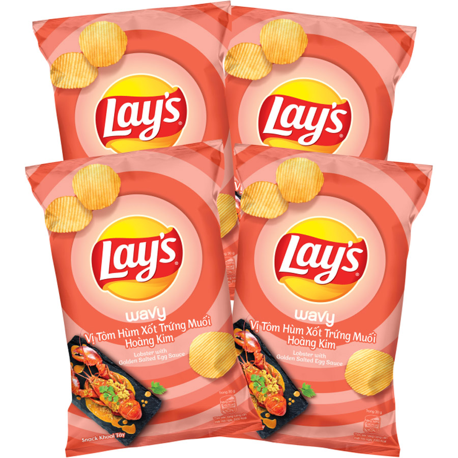 Lay'S Potato Chips Snack Lobster With Golden Salted Egg Sauce 90g