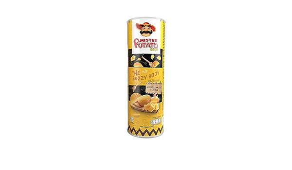 MISTER POTATO CRIPS HONEY CHEESE CANISTER 125G 