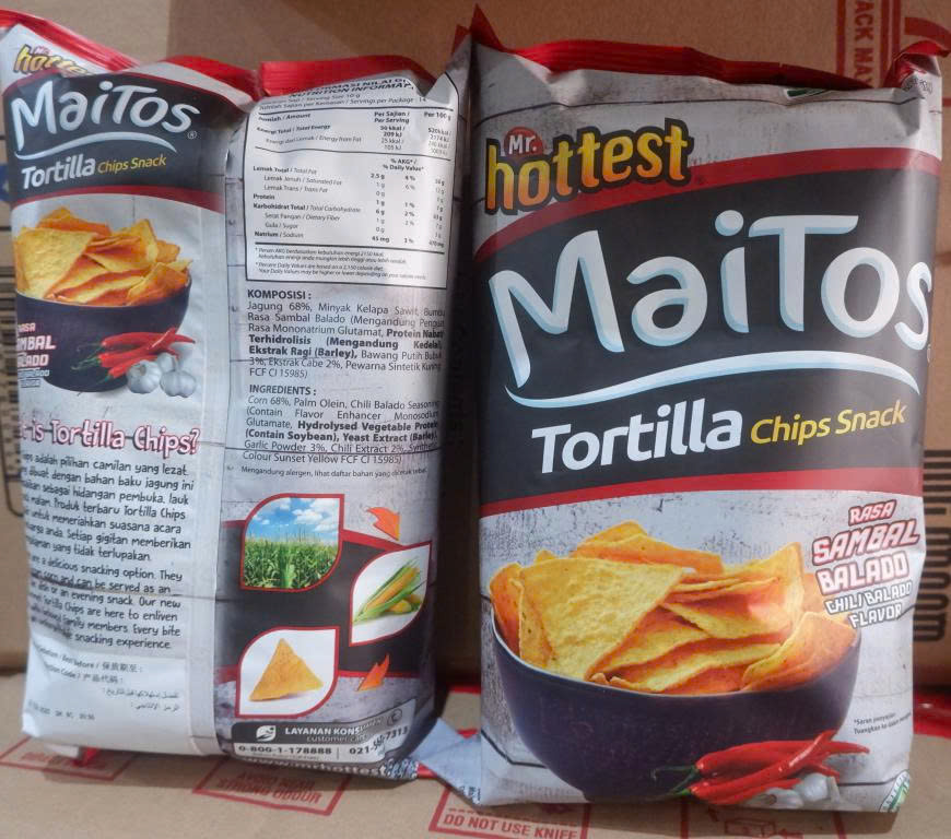 MR. HOTTEST MAITOS TORTILLA CHIPS SAMBAL BALADO