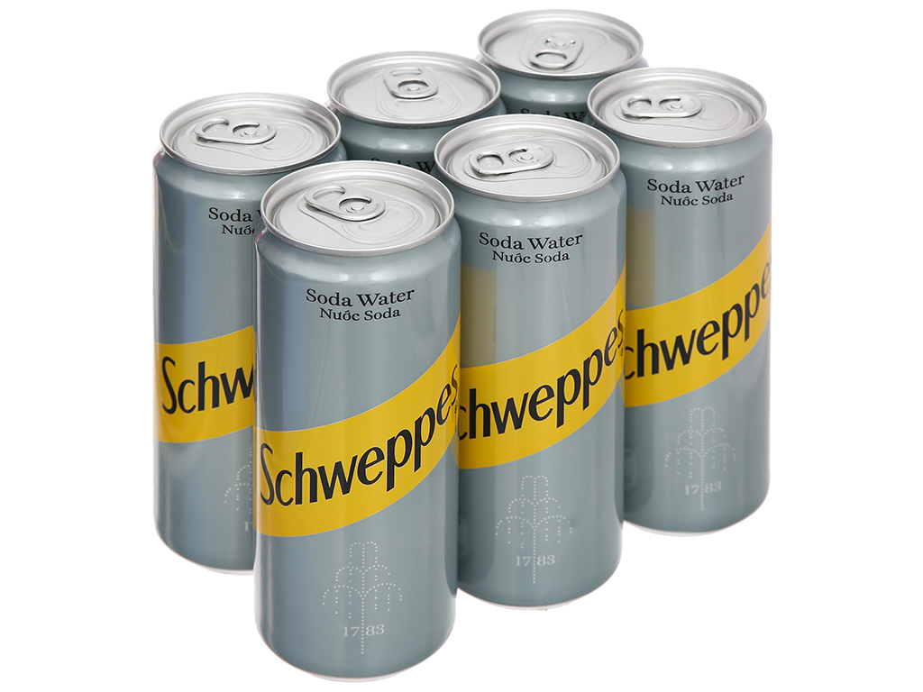 Schweppes Soda Can Sleek Tonic Water 330ml x 24 cans