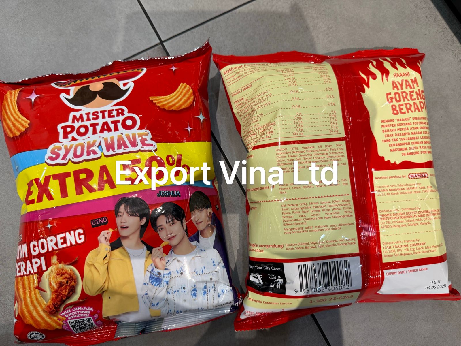 Mister Potato Snack  60 packets x 60g 