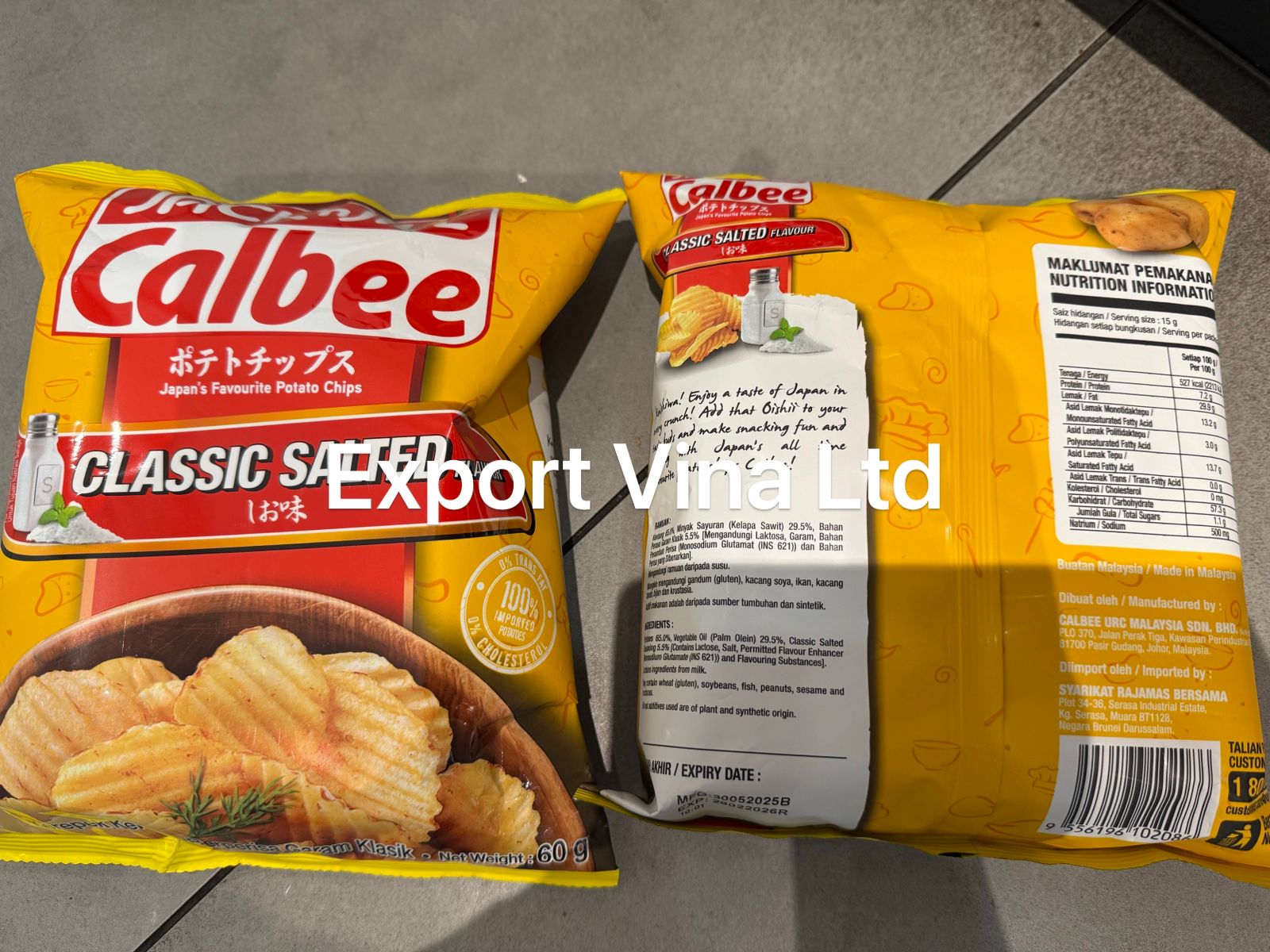 Jack & Jill Calbee Japan's Favourite Potato chips 60gr 