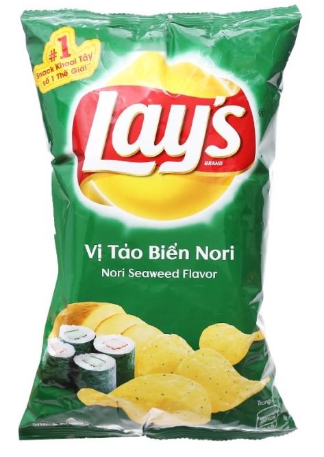 Lays Nori Seaweed Flavour 95gr x 40 bags