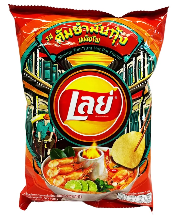 Lay's Tom Yum Hot Pot Flavor 88g x 40 Bags