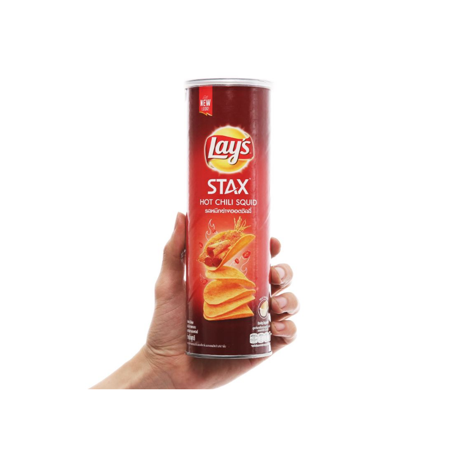 Lay's Stax Chips Hot Chili Squid 100g