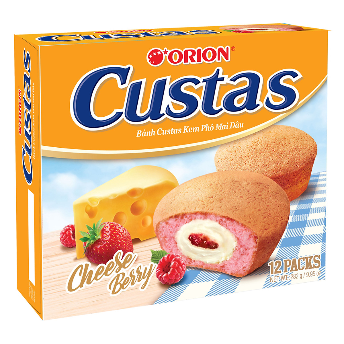 Orion Custas Cheese Berry Cream Soft Cake 282g