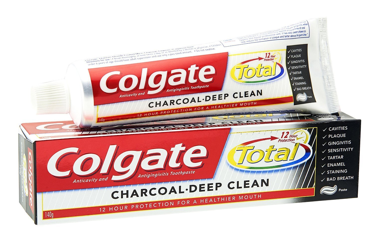 Colgate Toothpaste Charcoal Total Deep Clean 170g