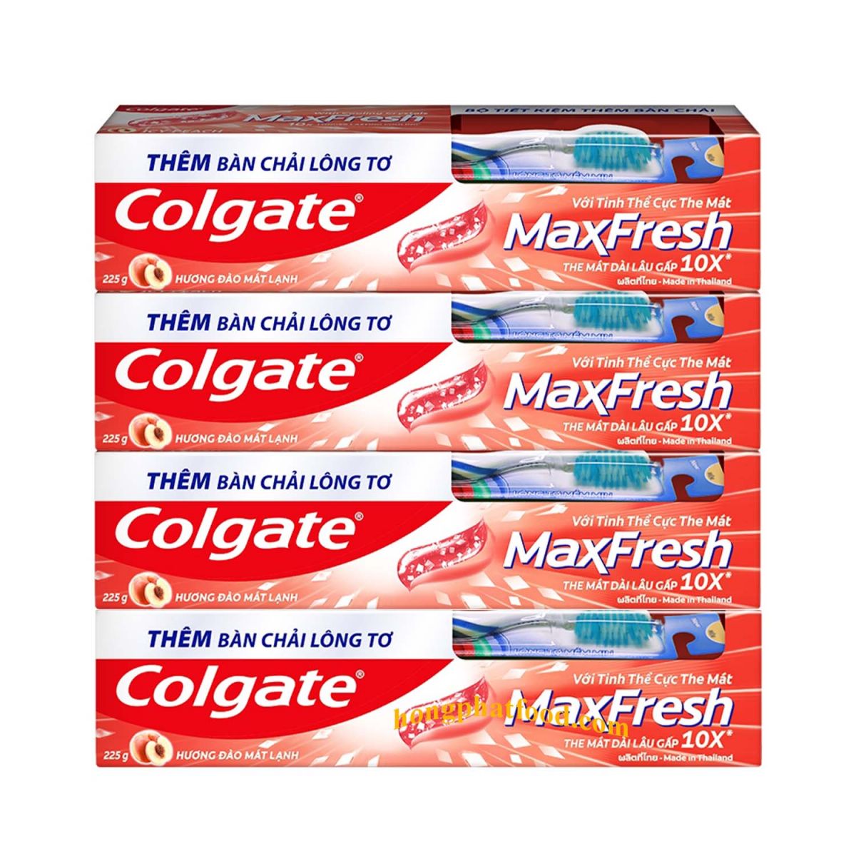 Colgate Toothpaste Maxfresh Peach with Toothbrush 225g