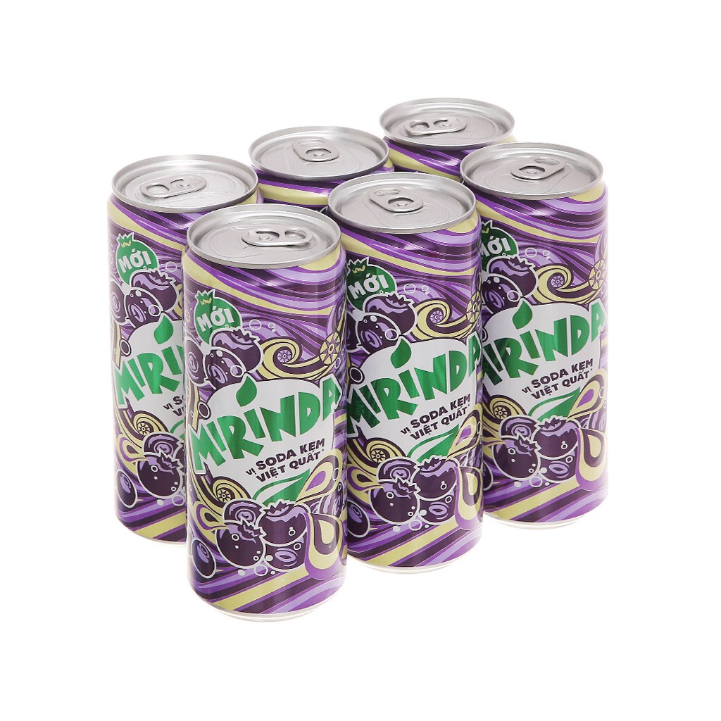 Mirinda Soft Drink Blueberry Soda Cream 320ml