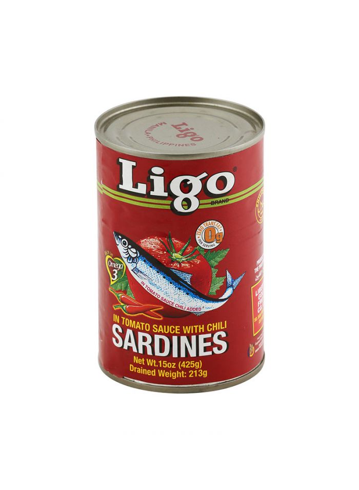 LIGO SARDINES IN TOMATO SAUCE With CHILI 