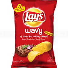 Lay'S Potato Chips Snack wavy Steak 90g