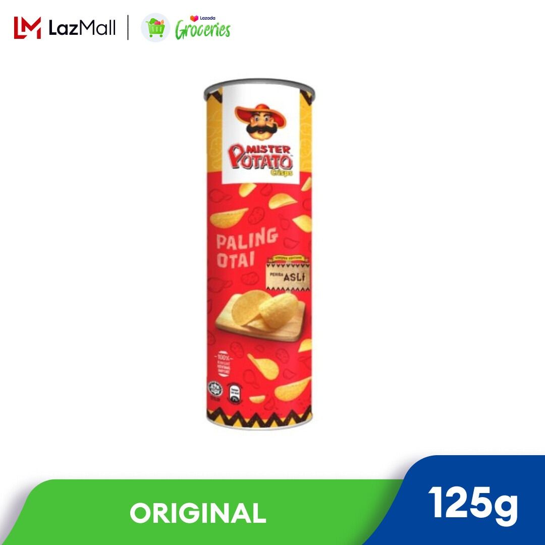 MISTER POTATO CRISPS BBQ CANISTER 125G